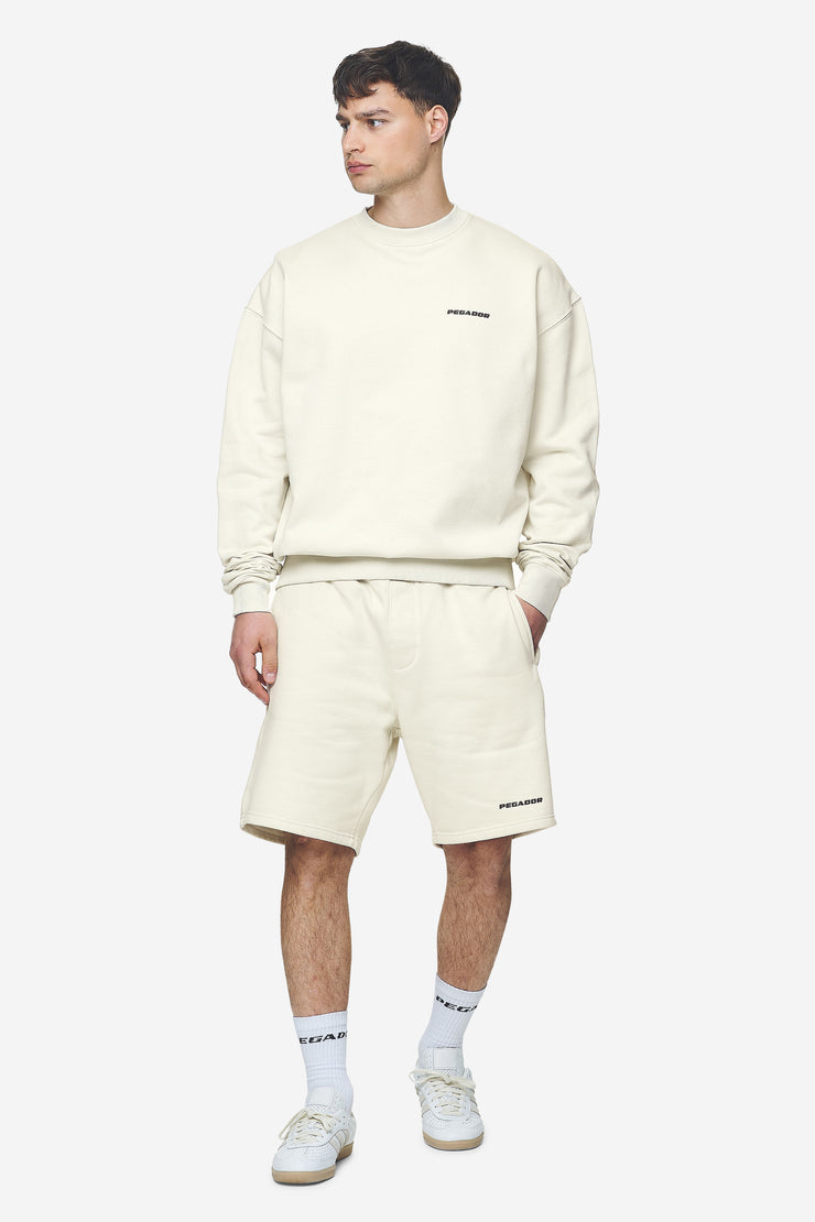 Pegador Logo Oversized Sweater Washed Salty Cream Black Gum Osterangebot