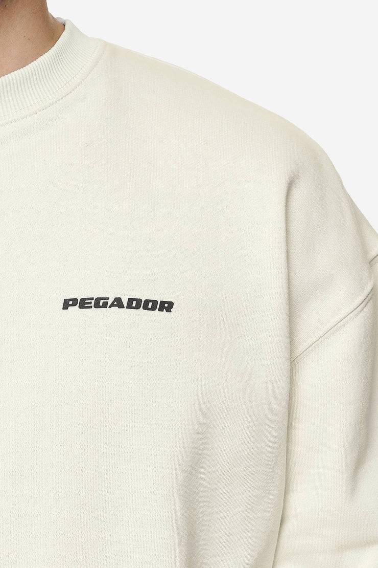 Pegador Logo Oversized Sweater Washed Salty Cream Black Gum Osterangebot