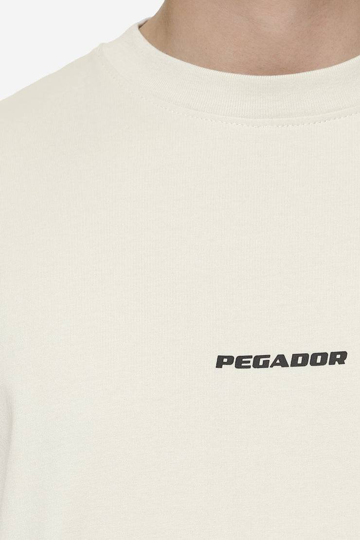 Pegador Logo Boxy Tee Washed Salty Cream Black Gum Muttertagsangebot
