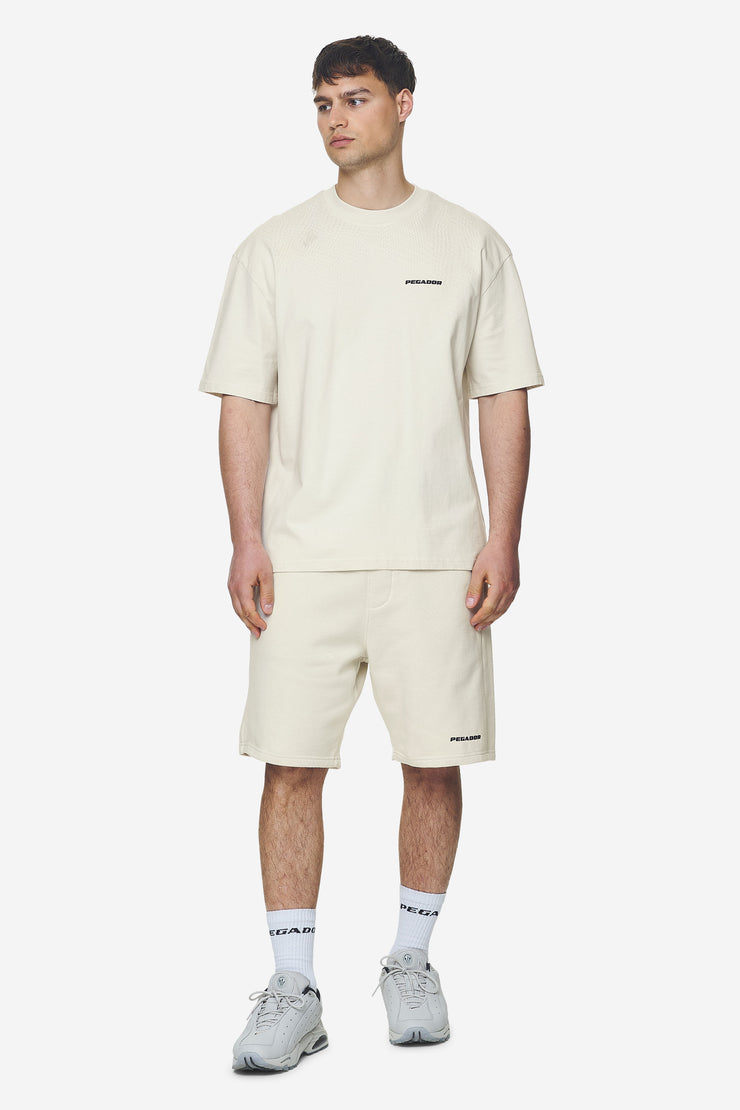 Pegador Logo Oversized Tee Washed Salty Cream Black Gum Vatertagsangebot