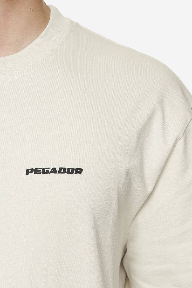 Pegador Logo Oversized Tee Washed Salty Cream Black Gum Vatertagsangebot
