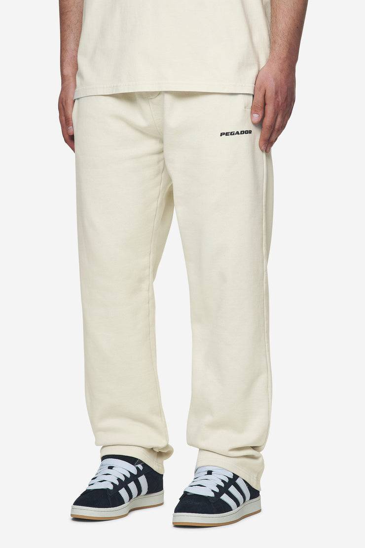 Pegador Logo Wide Sweat Pants Washed Salty Cream Black Gum Valentinstagsangebot
