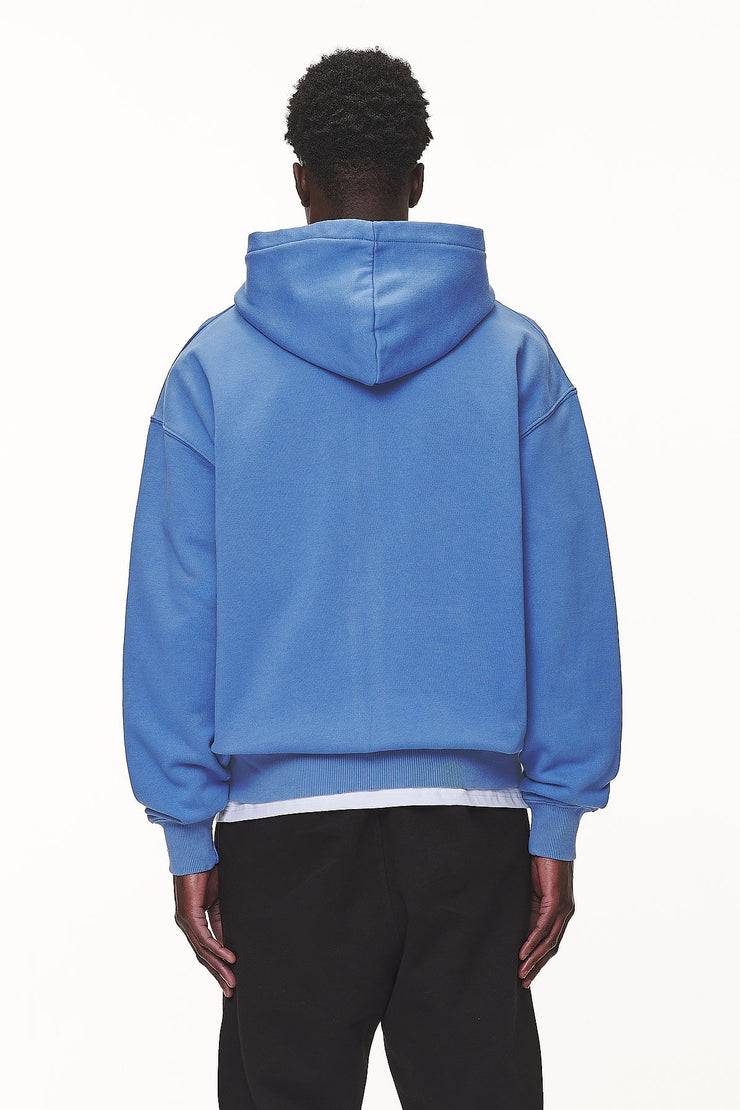 Pegador Logo Oversized Sweat Jacket Washed Retro Blue White Gum Online Outlet