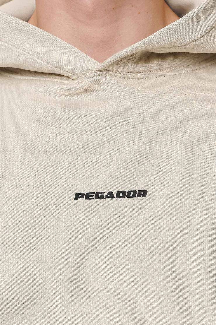 Pegador Logo Boxy Hoodie Washed Desert Sand Black Gum Exklusive Angebote
