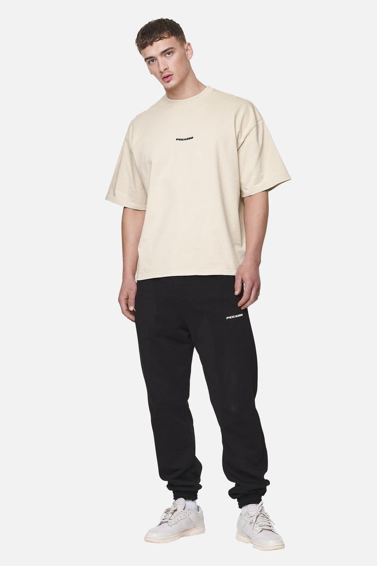 Pegador Logo Boxy Tee Washed Desert Sand Black Gum Blitzangebot