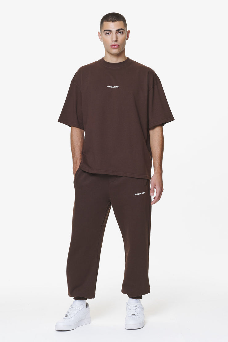 Pegador Logo Boxy Tee Washed Oak Brown Gum Bestseller
