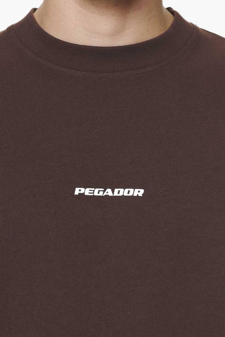 Pegador Logo Boxy Tee Washed Oak Brown Gum Bestseller