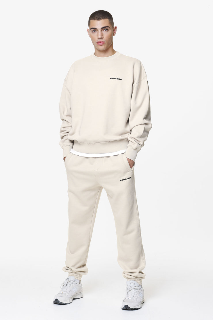 Pegador Logo Oversized Sweater Washed Dust Cream Gum Kauf eins, bekomm eins gratis