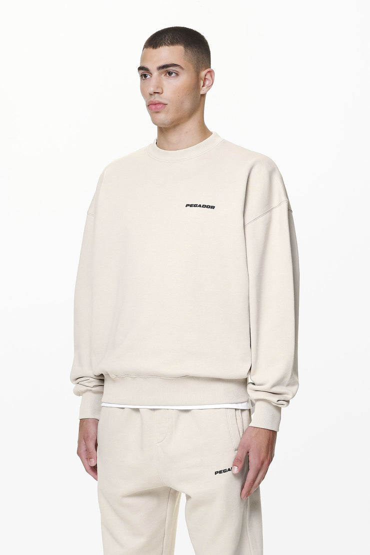 Pegador Logo Oversized Sweater Washed Dust Cream Gum Kauf eins, bekomm eins gratis