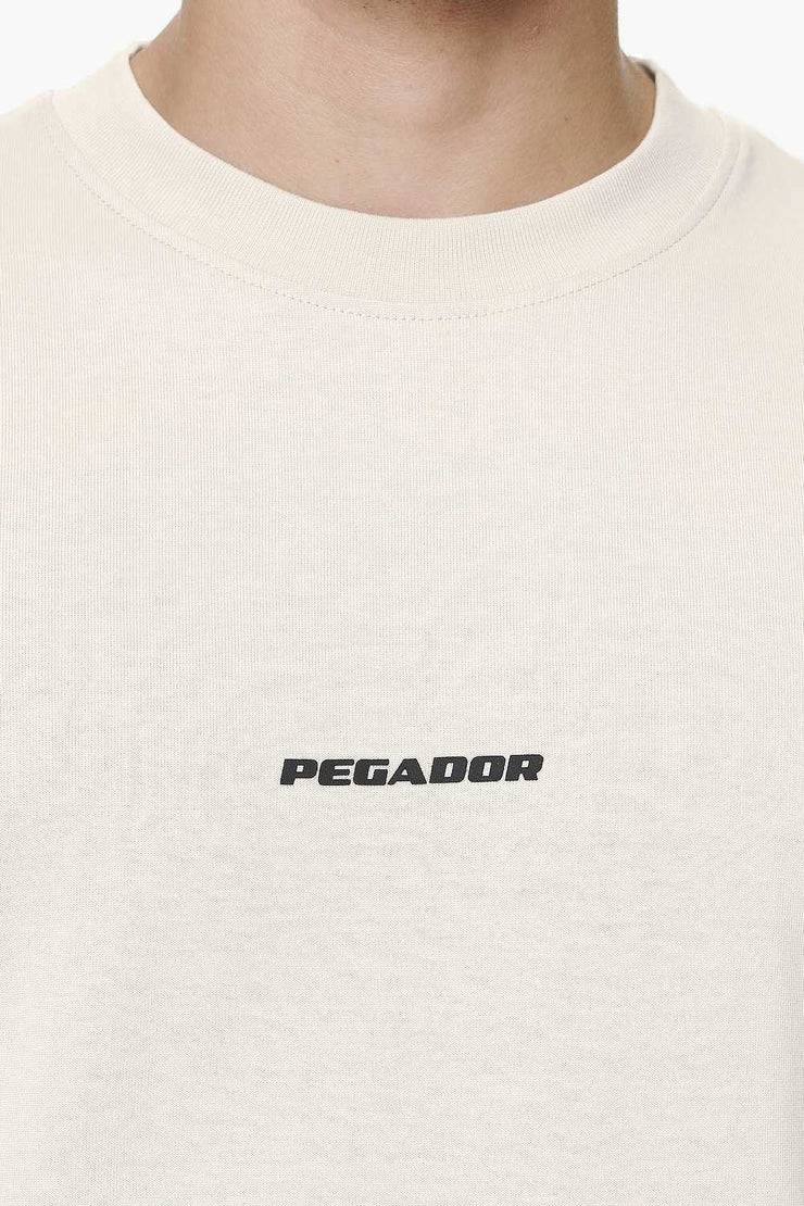 Pegador Logo Boxy Tee Washed Dust Cream Gum Tägliche Deals