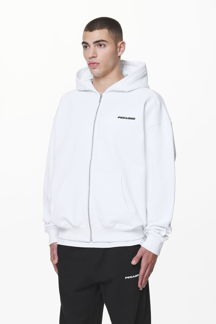 Pegador Logo Oversized Sweat Jacket White Super Sparpreis