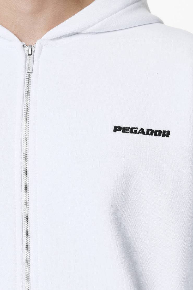 Pegador Logo Oversized Sweat Jacket White Super Sparpreis