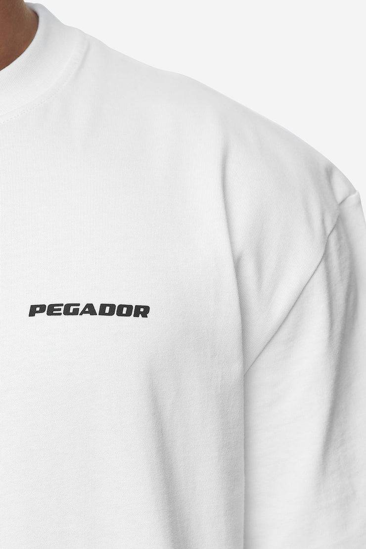 Pegador Logo Oversized Tee White Black Gum Wochenangebot