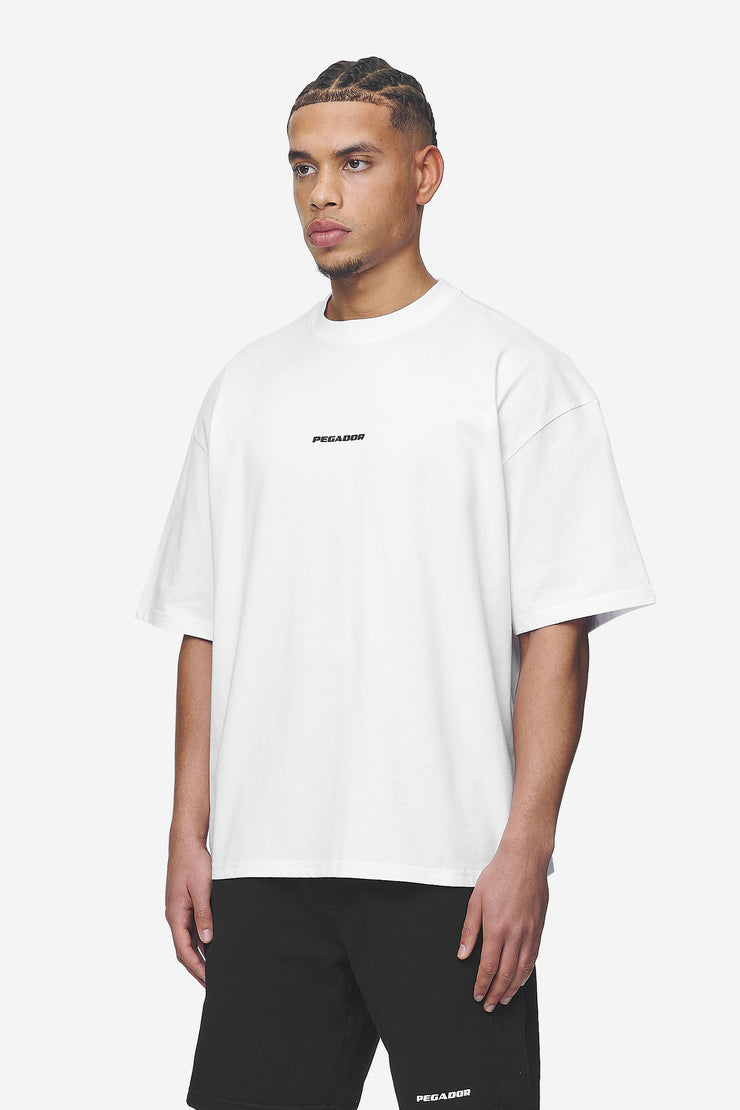 Pegador Logo Boxy Tee White Black Gum Begrenzte Freigabe