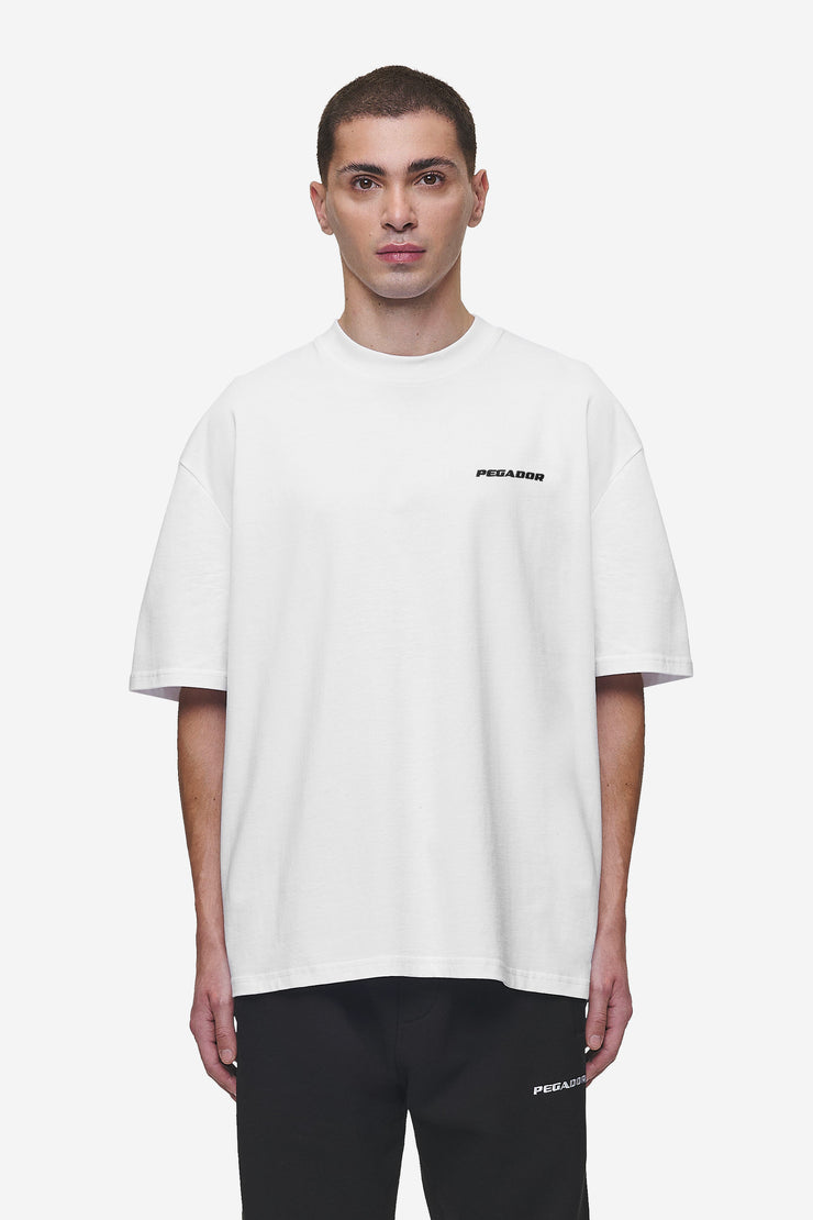 Pegador Logo Oversized Tee White JETZT KAUFEN