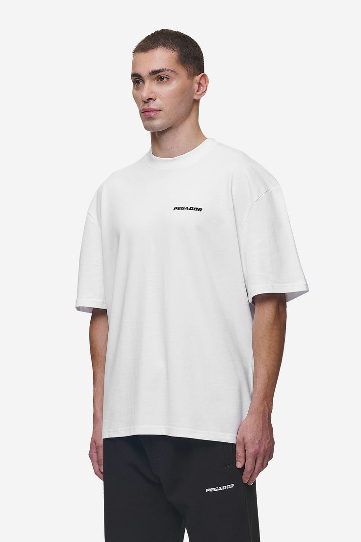 Pegador Logo Oversized Tee White JETZT KAUFEN