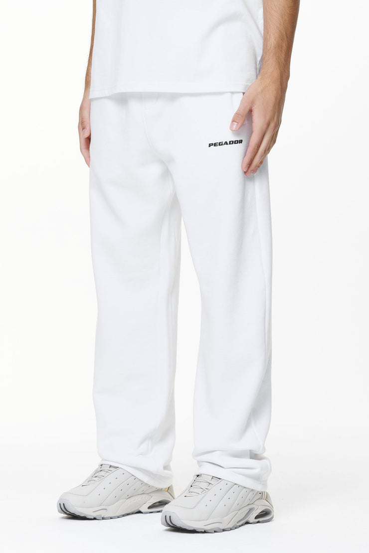 Pegador Logo Wide Sweat Pants White Gum Letzte 2 Tage