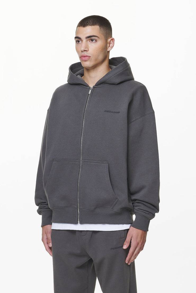 Pegador Logo Oversized Sweat Jacket Washed Volcano Grey Gum Zeitbegrenzte Promotion