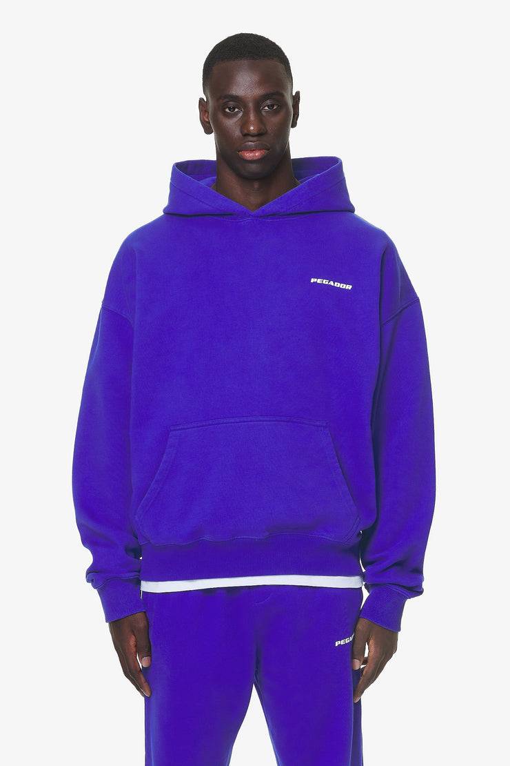 Pegador Logo Oversized Hoodie Washed Endless Blue Gum Bis zu 50% Rabatt