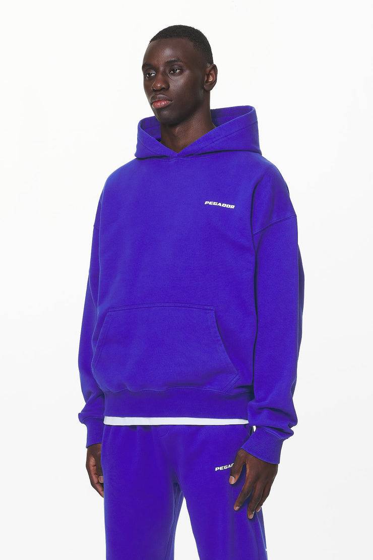 Pegador Logo Oversized Hoodie Washed Endless Blue Gum Bis zu 50% Rabatt
