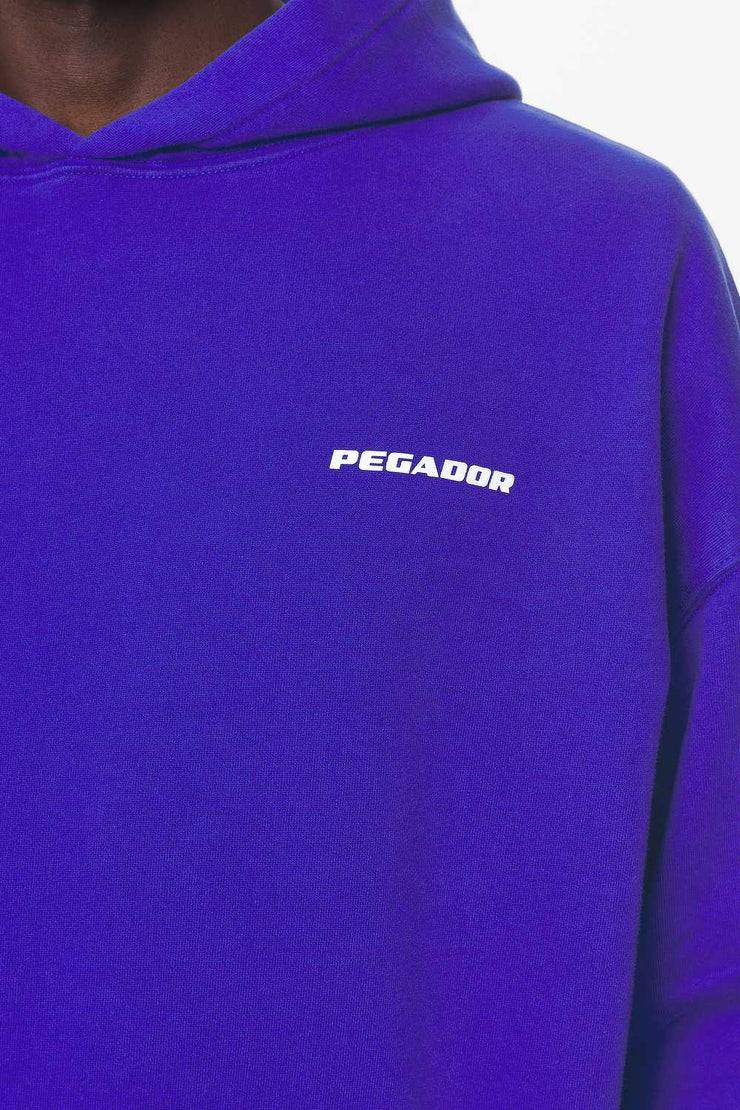 Pegador Logo Oversized Hoodie Washed Endless Blue Gum Bis zu 50% Rabatt