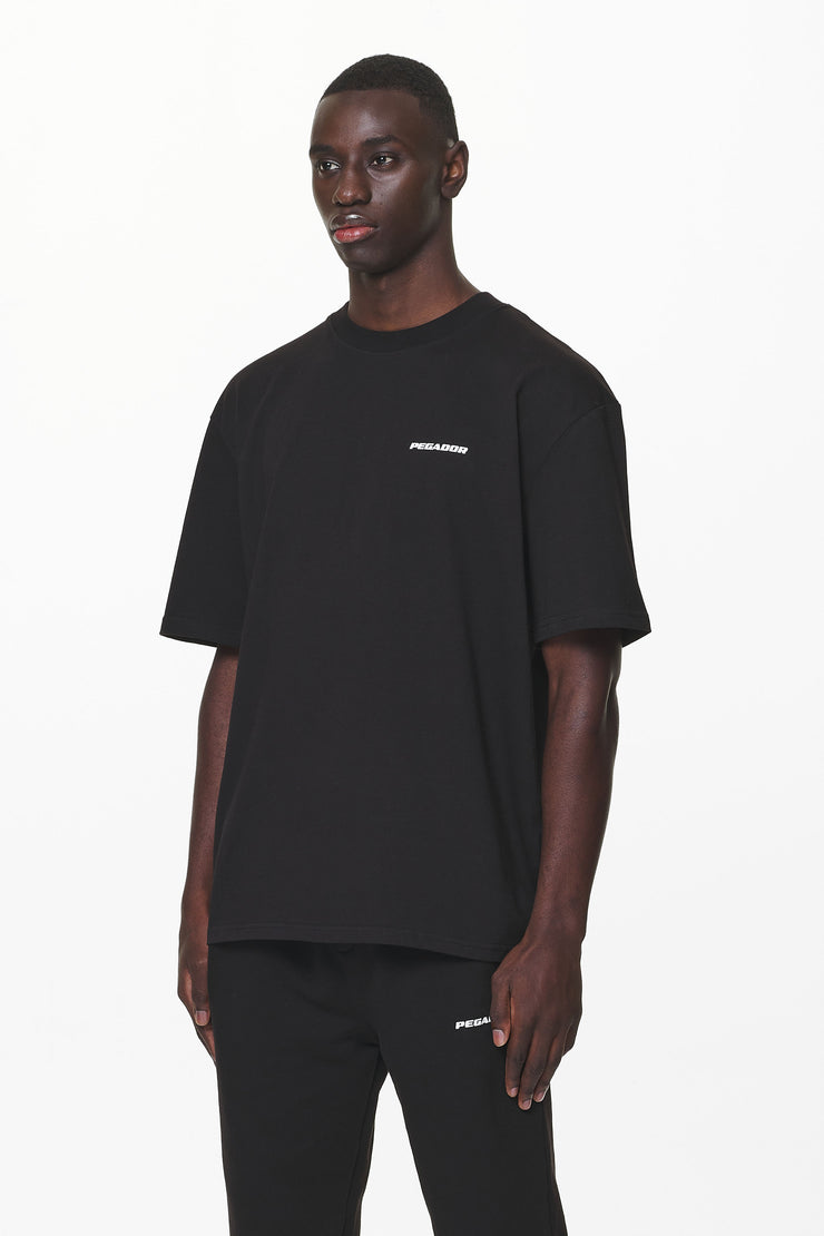 Pegador Logo Oversized Tee Black Gum Sonderangebot der Fabrik