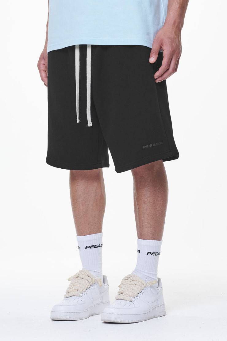 Pegador Logo Heavy Sweat Shorts Black Gum Nur noch ein Tag übrig