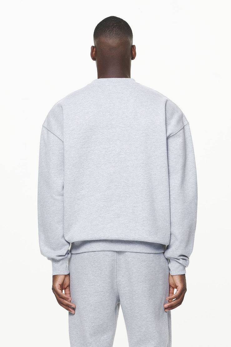 Pegador Logo Oversized Sweater Grey Melange Riesige Rabatte