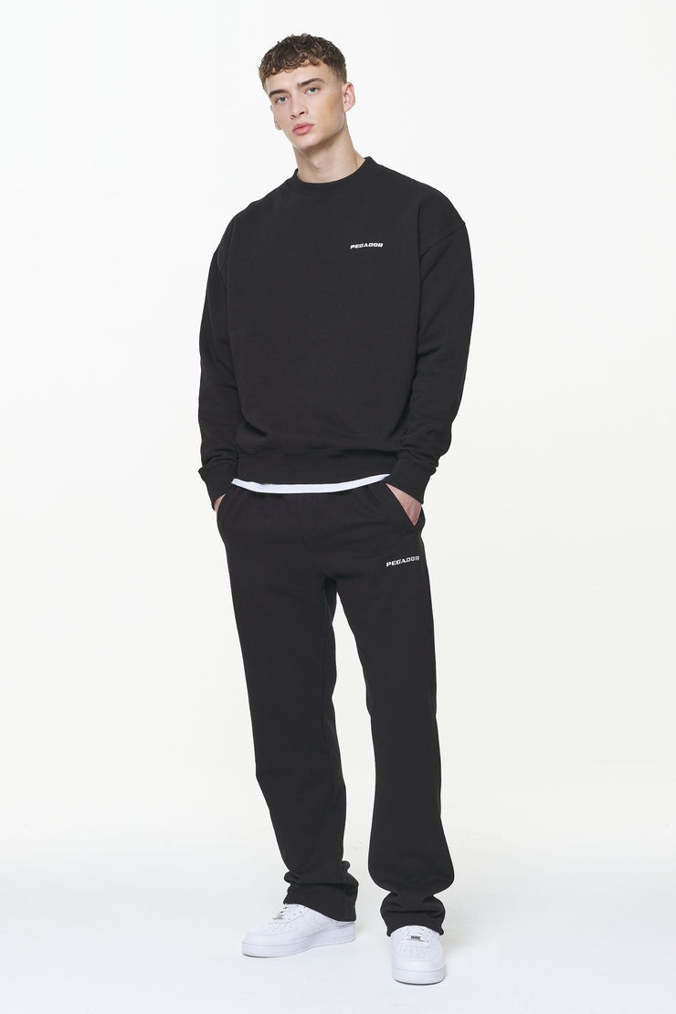 Pegador Logo Oversized Sweater Vintage Washed Onyx Black 50% Rabatt mit kostenlosem Versand