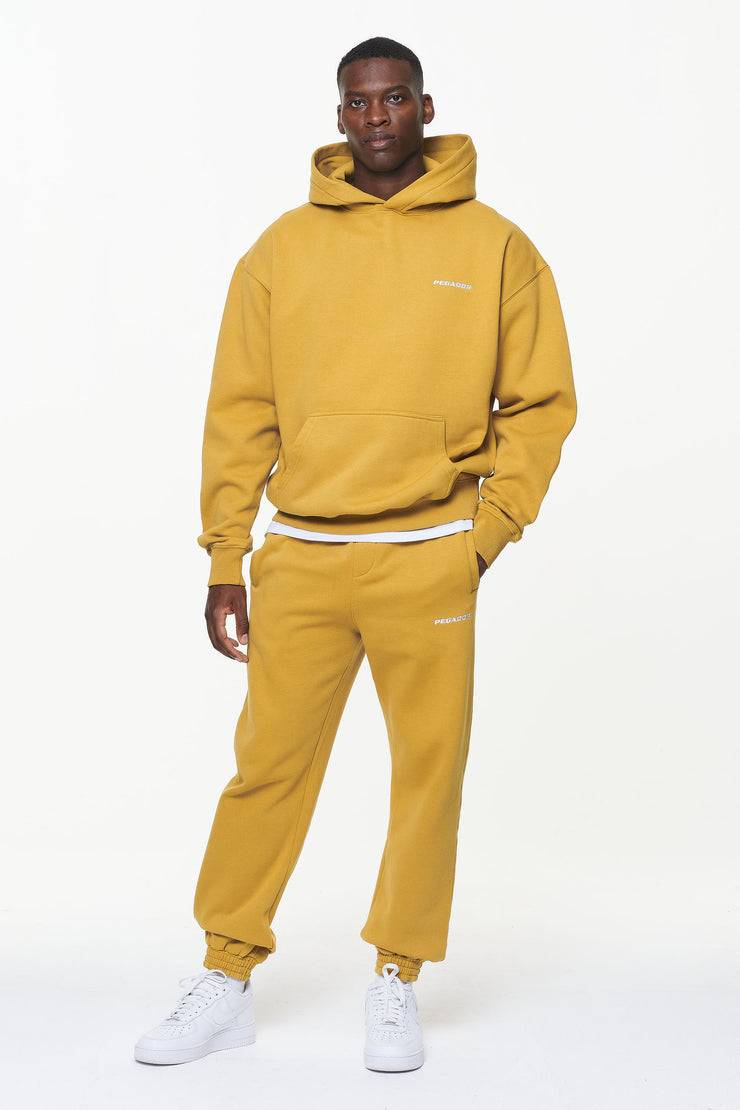 Pegador Logo Oversized Hoodie Vintage Washed Mustard Kostenloser Versand international