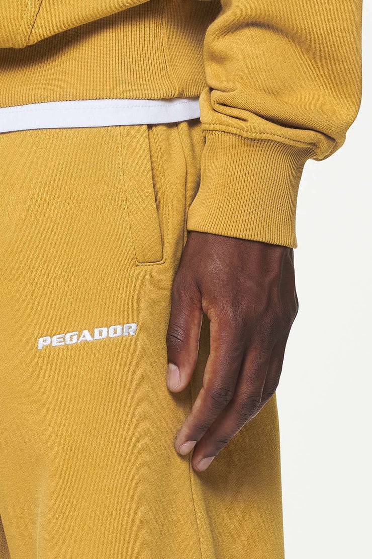 Pegador Logo Heavy Sweat Jogger Vintage Washed Mustard Fabrikladen