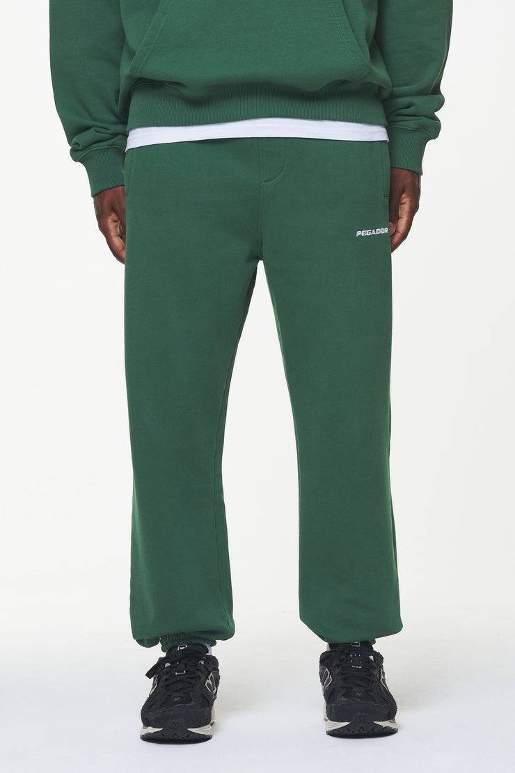 Pegador Logo Heavy Sweat Jogger Vintage Washed British Green Im Verkauf