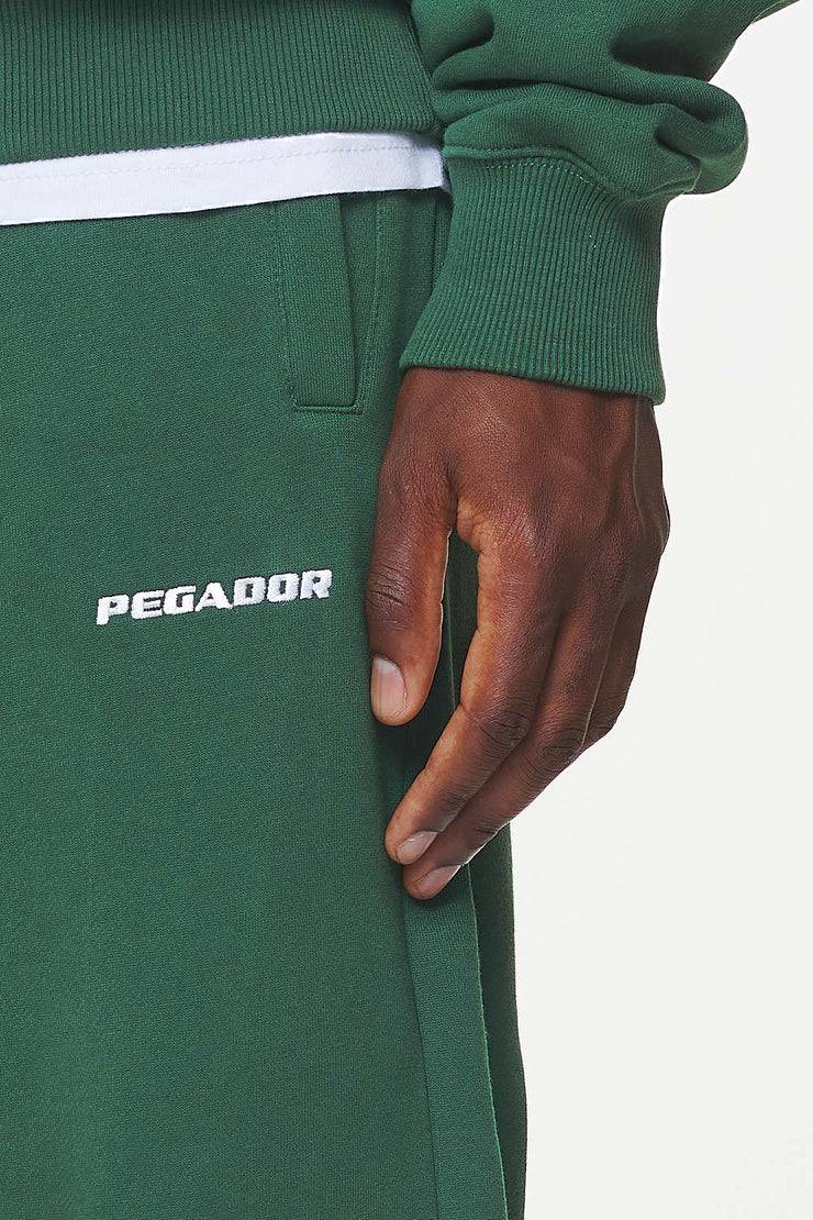 Pegador Logo Heavy Sweat Jogger Vintage Washed British Green Im Verkauf