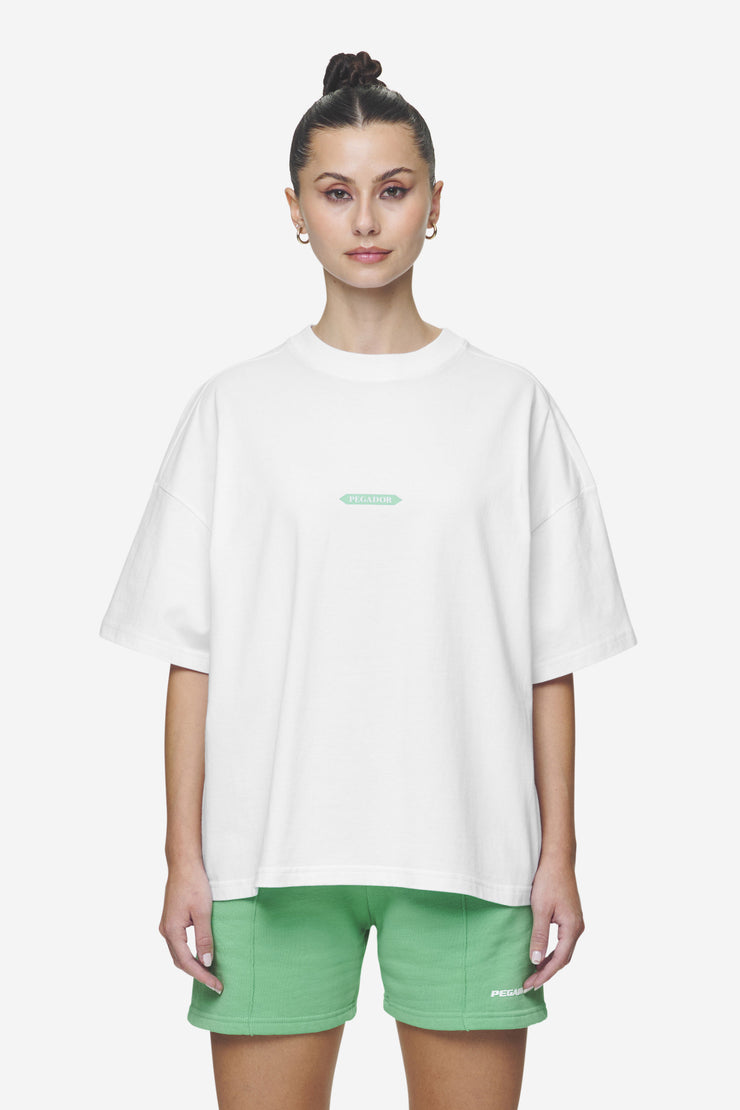 Pegador Tia Heavy Oversized Tee White Hotsell