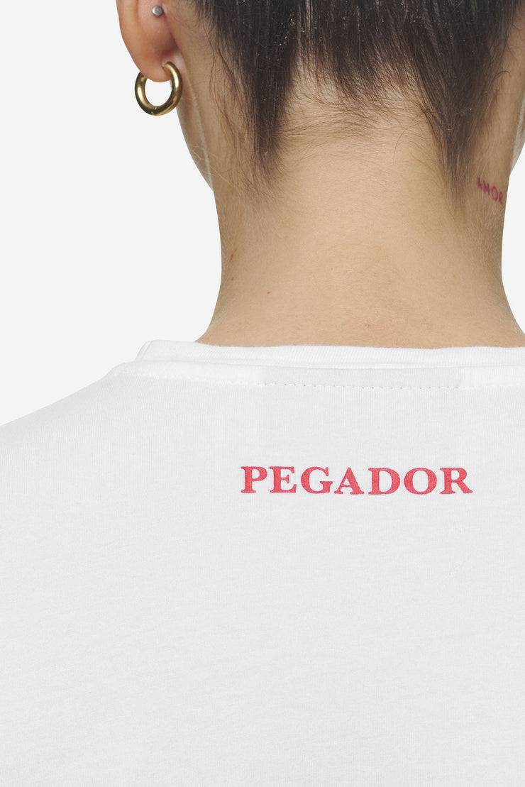 Pegador Reyna Cropped Baby Tee White im Angebot