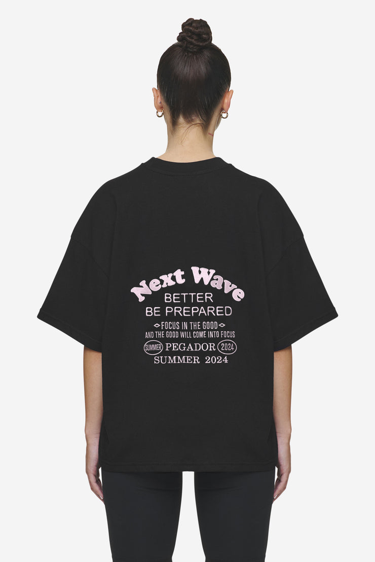 Pegador Naia Heavy Oversized Tee Black Günstiger Verkauf