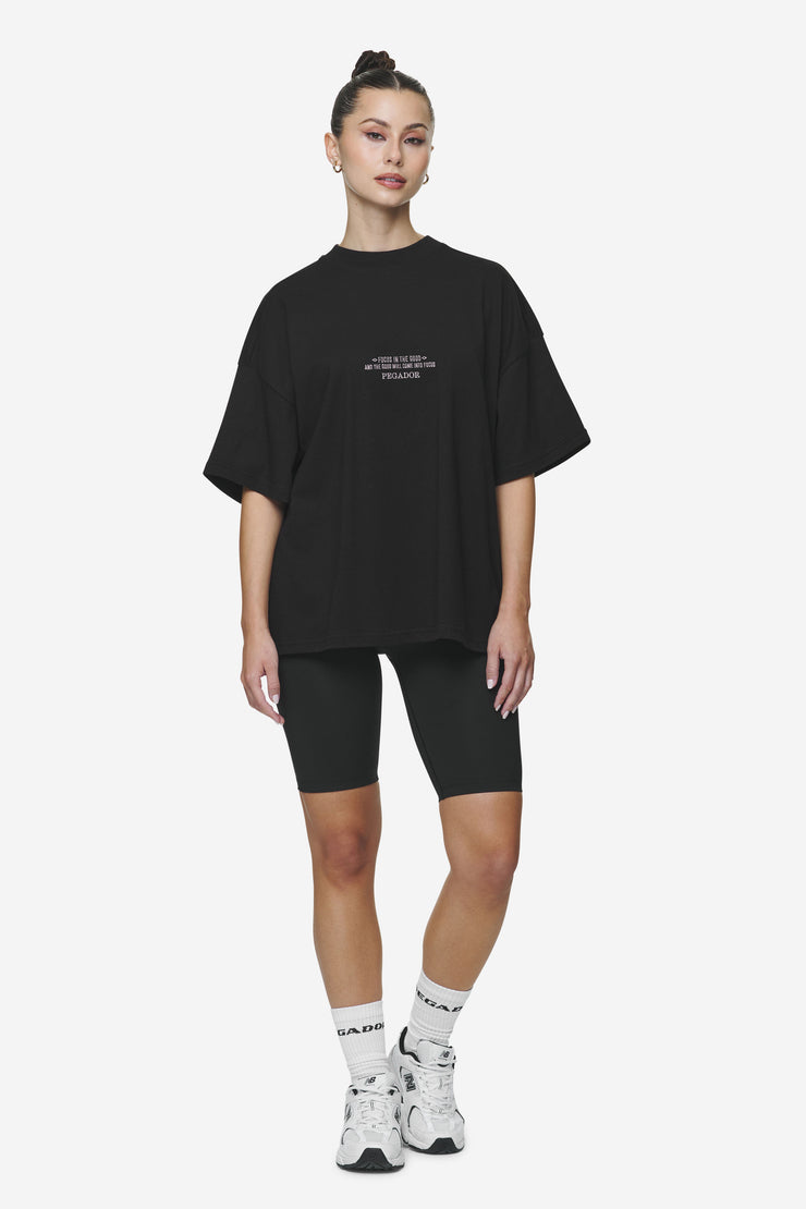 Pegador Naia Heavy Oversized Tee Black Günstiger Verkauf