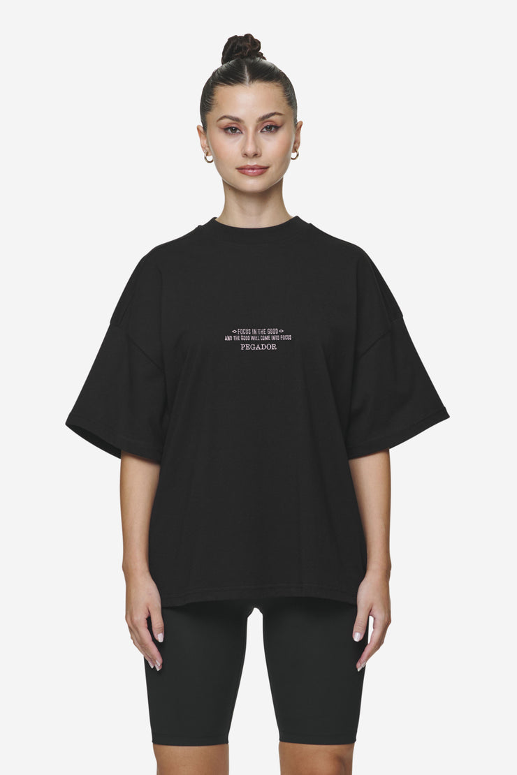 Pegador Naia Heavy Oversized Tee Black Günstiger Verkauf