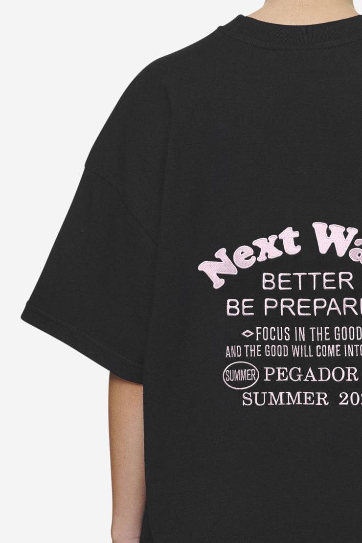 Pegador Naia Heavy Oversized Tee Black Günstiger Verkauf