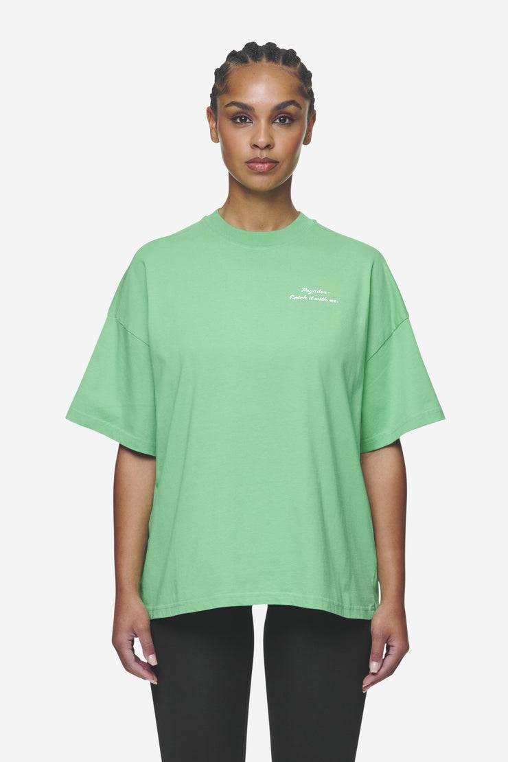 Pegador Yebra Heavy Oversized Tee Washed Peppermint Green Meist gekauft