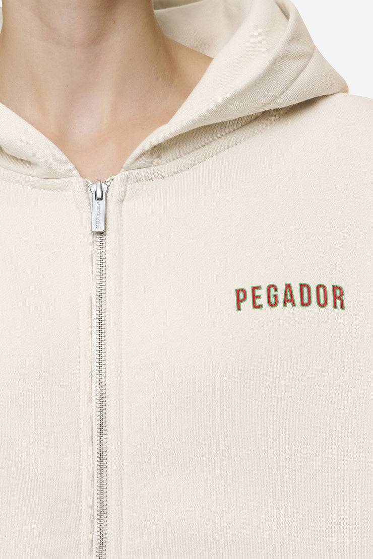 Pegador Balari Oversized Sweat Jacket Washed Coast Sand Limitierter Zeitrabatt