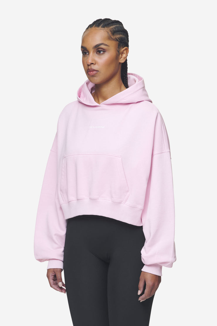 Pegador Luna Logo Oversized Cropped Hoodie Washed Bubblegum White Günstig kaufen