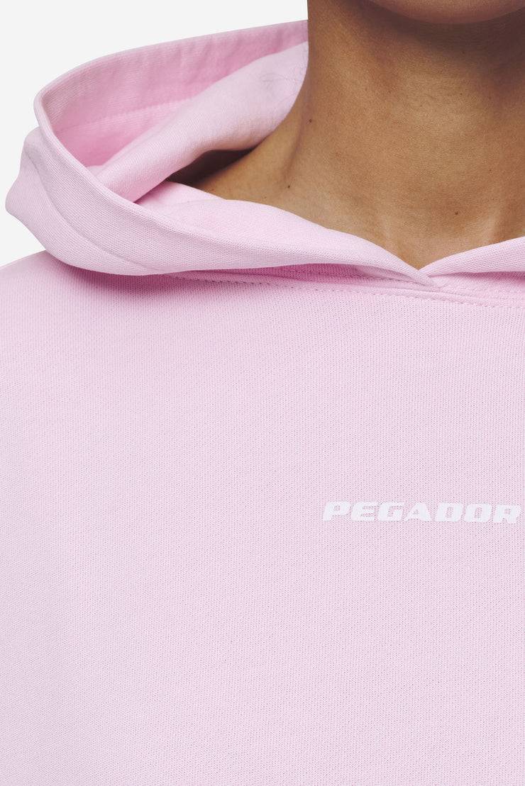 Pegador Luna Logo Oversized Cropped Hoodie Washed Bubblegum White Günstig kaufen
