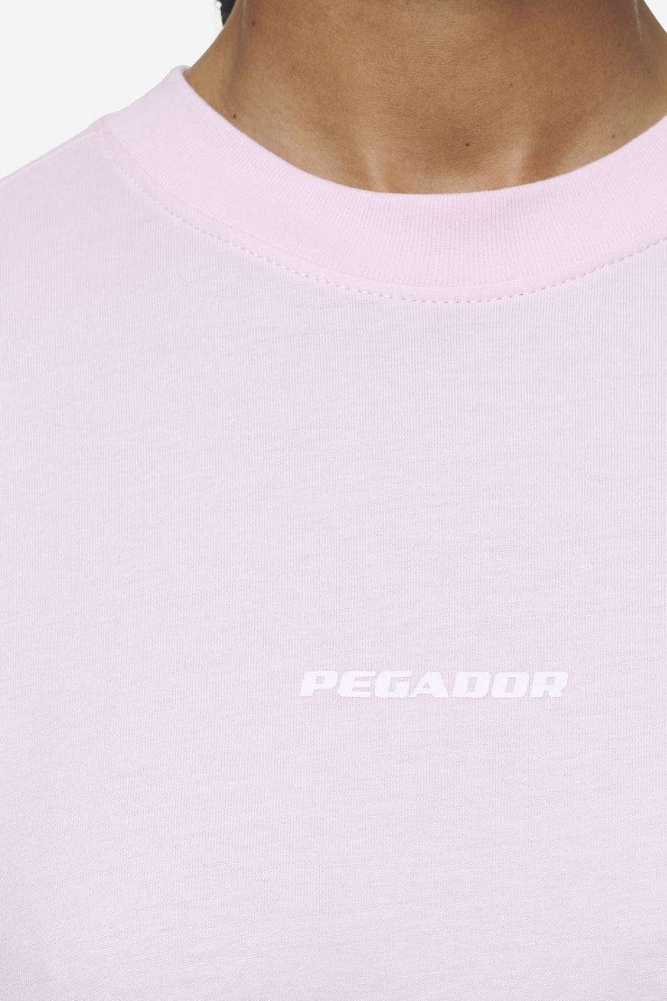 Pegador Arendal Logo Heavy Oversized Tee Washed Bubblegum White Versandkostenfrei