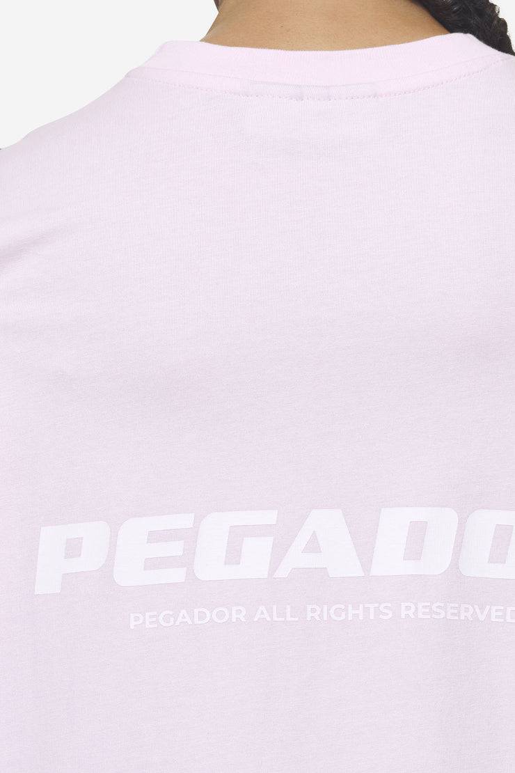 Pegador Arendal Logo Heavy Oversized Tee Washed Bubblegum White Versandkostenfrei