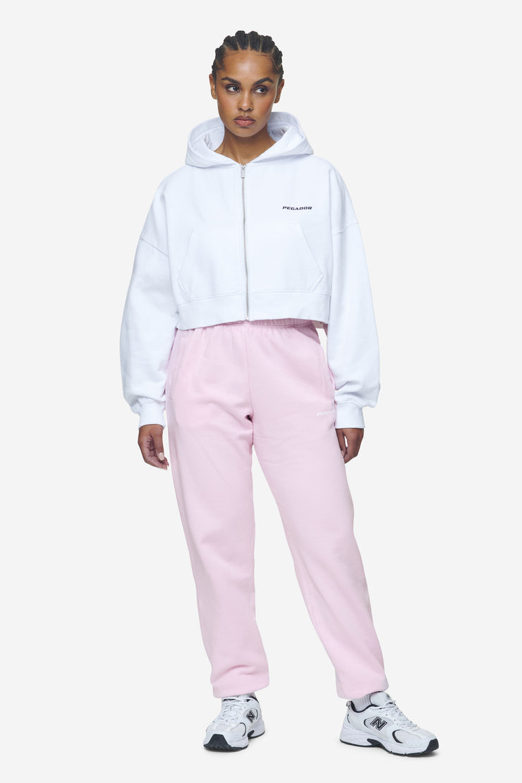 Pegador Villa High Waisted Sweat Pants Washed Bubblegum White Gum Saisonschlussverkauf