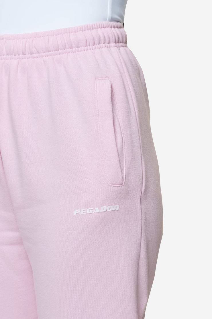 Pegador Villa High Waisted Sweat Pants Washed Bubblegum White Gum Saisonschlussverkauf