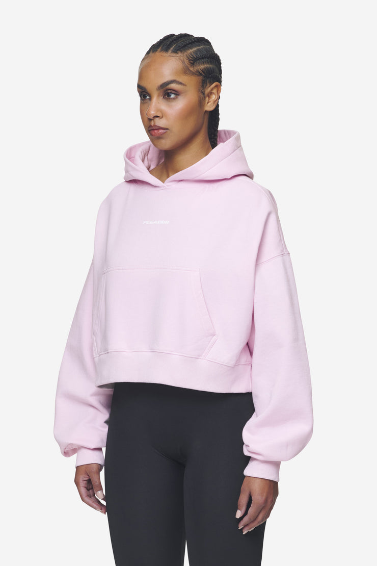 Pegador Salita Oversized Cropped Hoodie Washed Bubblegum White Gum Vatertagsangebot