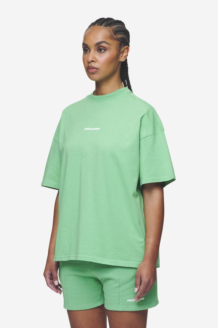 Pegador Bracy Heavy Oversized Tee Washed Peppermint Green White Gum Jubiläumsangebot