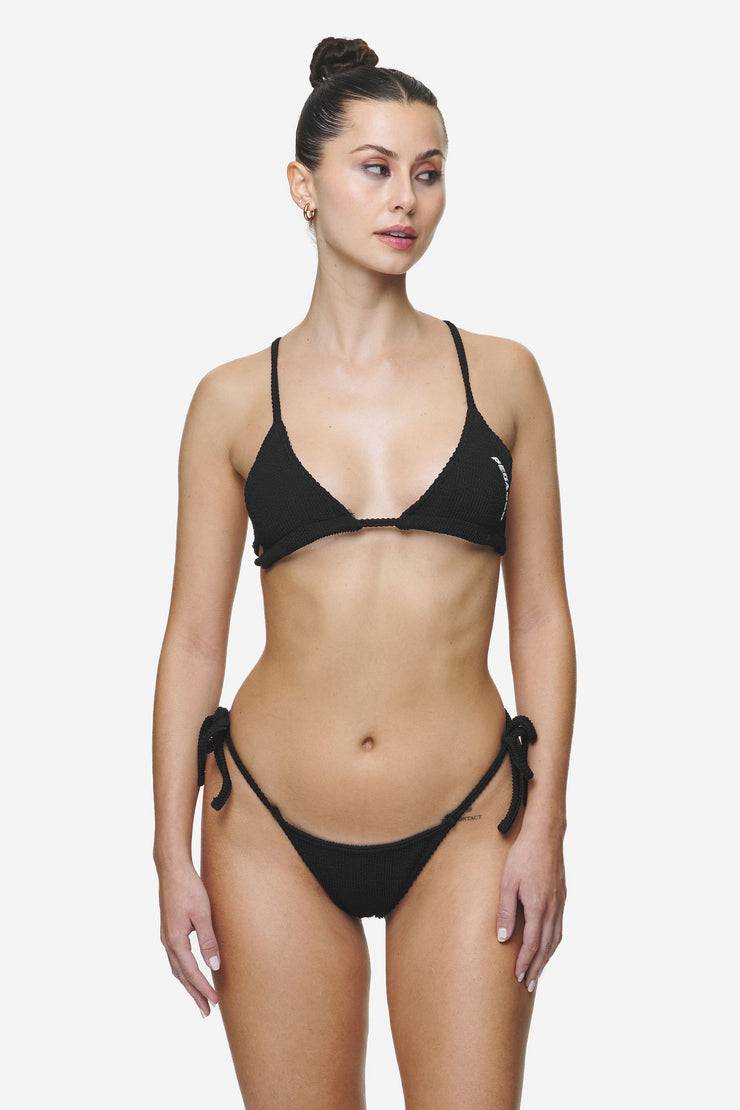 Pegador Ramira Triangle Bikini Top Black Zeitlich begrenztes Angebot